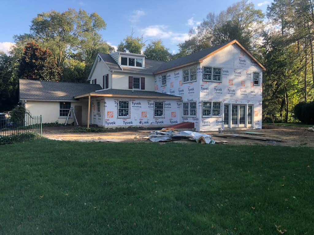 Home addition in progress